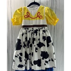 NEW Toy Story Jessie Cowgirl Girls Sleeveless  Dress Halloween Sz 8 (130 cm)